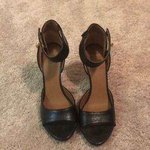 Givenchy ‘Shark Lock’ ankle strap heels.